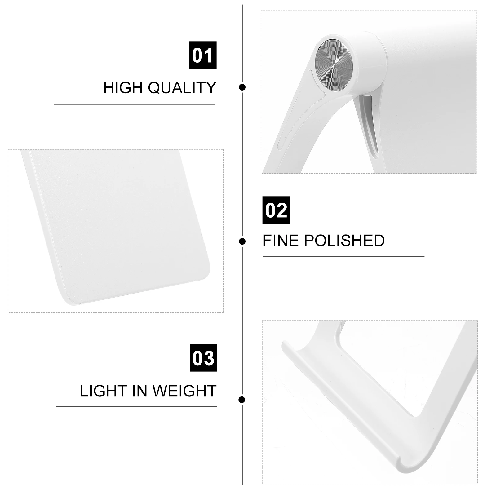 

1pc Foldable Anti-Slip Cell Phone Stand Tablet Holder Adjustable Desktop Bracket For Phone Tablet Office Home Use