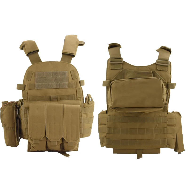 6094 Tactical Molle Vest Airsoft Paintball Body Armor Hunting Clothes Plate Carry Protective Armed Vest