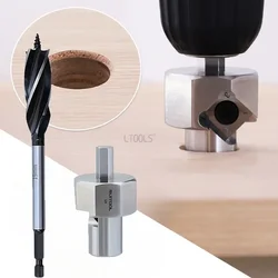 Workbenches Dog Hole Reamer Burr Trimming Device 19/20mm Spiral Drill Bit for Desktop Punching Dog Hole, Inner Hole Chamfer Tool