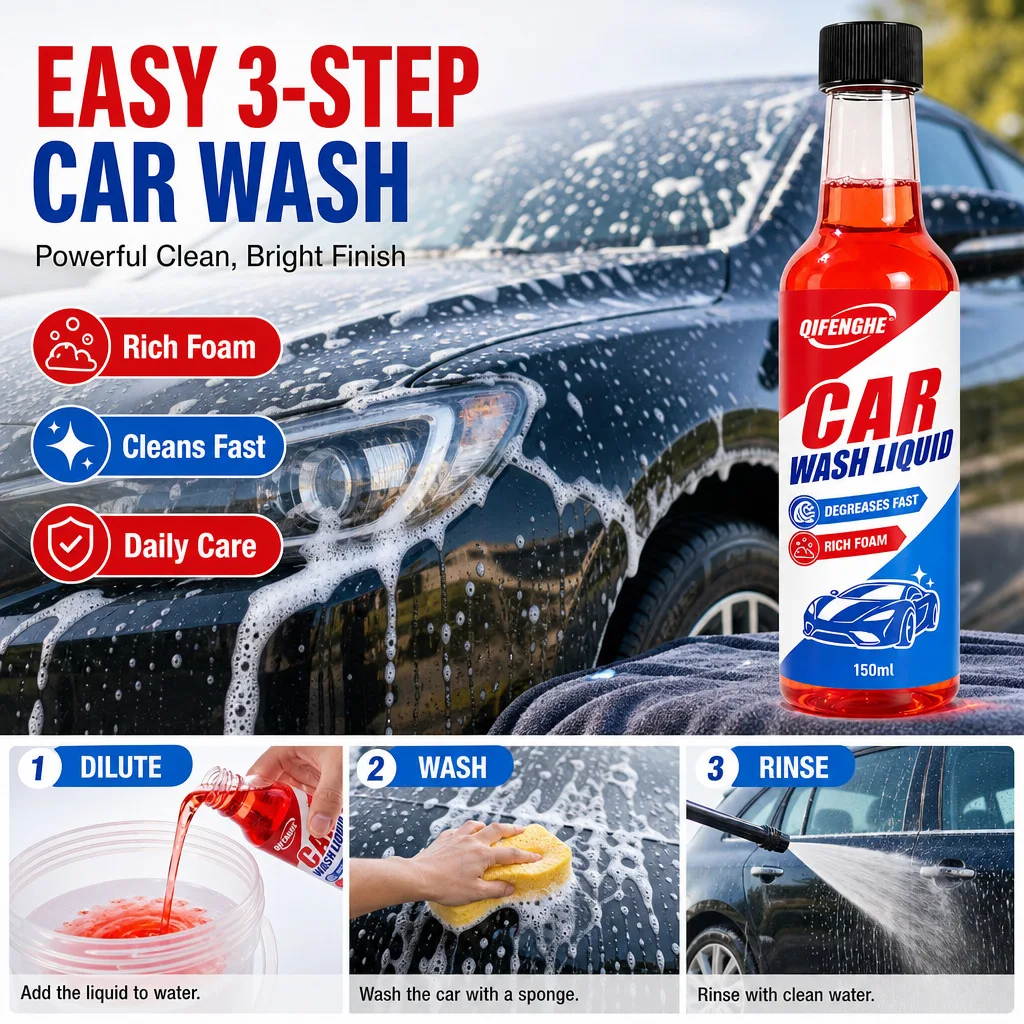 Car Wash Shampoo Concentrate High Foam Detailing Soap Wax Gloss Cleaning Liquid For Foam Cannon Pressure Washer Car Care Outside
