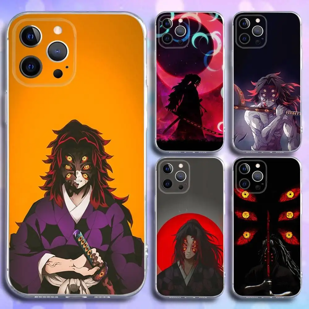 

Demon K-Kokushibo Slayer Phone Case For iPhone 16e,16,15,14,13,12,11 Plus,Pro,Max,XR,XS,X,Plus,SE,Mini Transparent Soft Cover