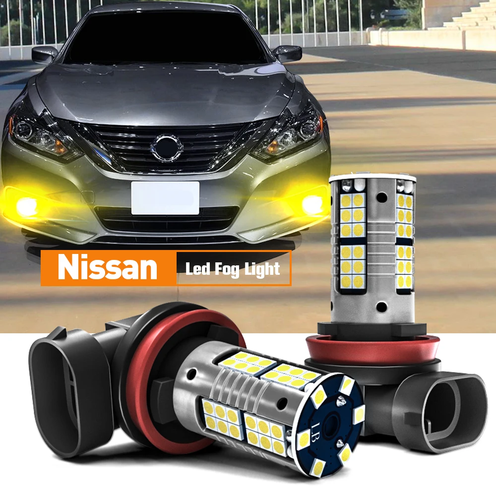 

2pcs LED Fog Light H8 H11 H16 For Nissan Qashqai J10 J11 Quest Teana Terrano Tiida Titan Xterra X Trail T30 T31 T32 Versa Sentra