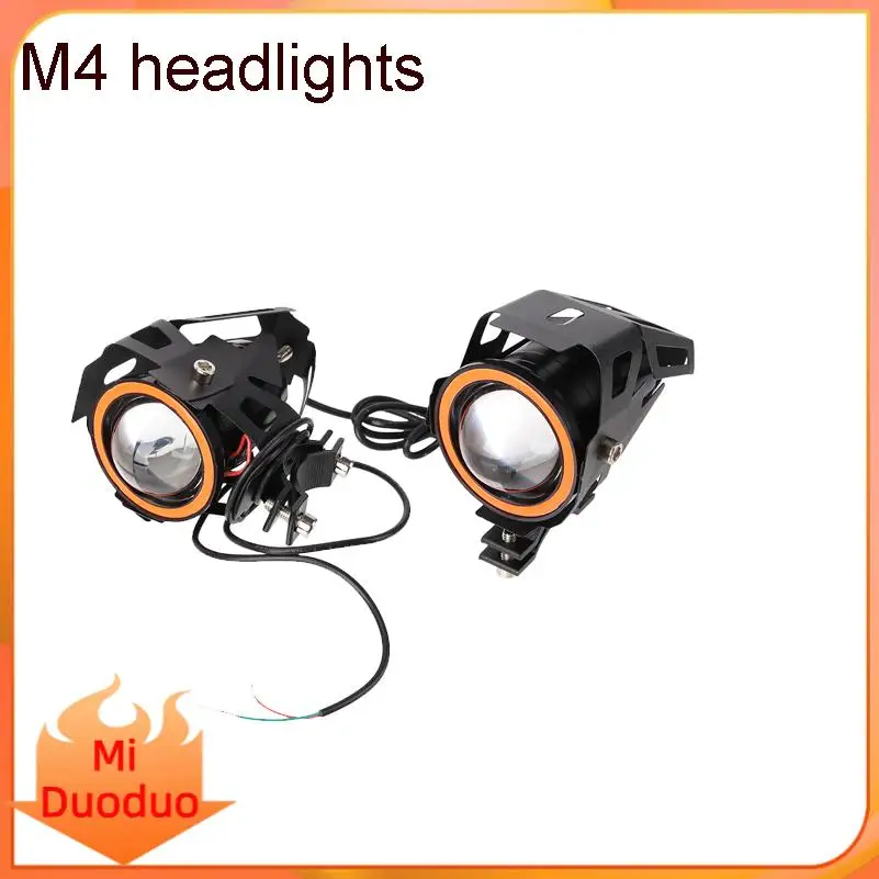 

Светодиодная фара LED Angel Eye Mini для мотоцикла, дополнительная лампа для вождения, светодиодный фонарь, передний прожектор для мотоцикла, аксессуары для квадроциклов и скутеров