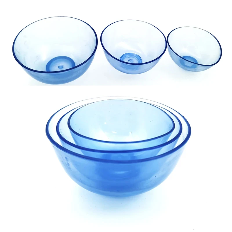 

Dental Transparent Plastic Mixing Bowl Dentist Gypsum Mixing Container Blue Rubber Mixing Bowl Size S/m/l