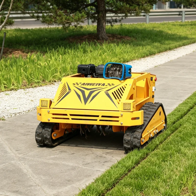 Customized Integrated Structure Lawn Mower Robot Remote Control Lawn Mower For Rural Farm Orchard Public Lawn Care
