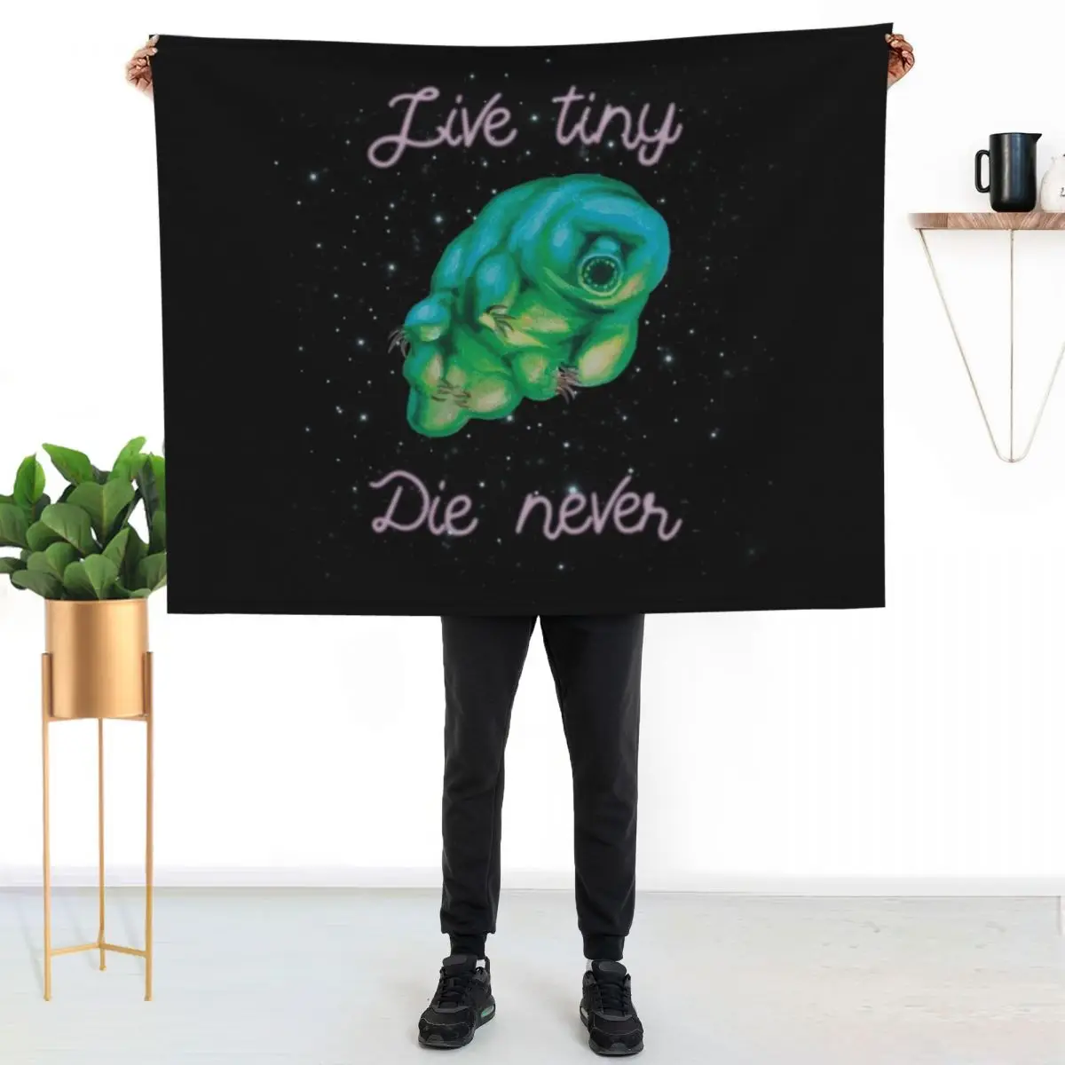 Tough Tardigrade Throw Blanket Hair Sofa Throw Shaggy For Sofa Thin For Baby Furrys Blankets