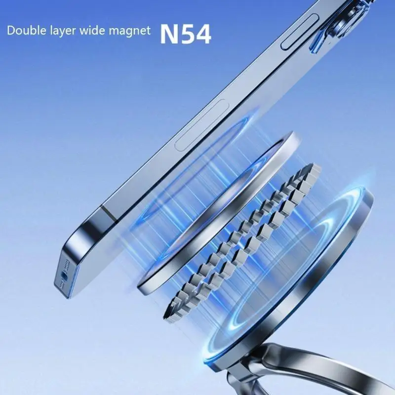 D08B آمنة حامل هاتف السيارة المغناطيسي مع شفط الفراغ للزجاج الأمامي