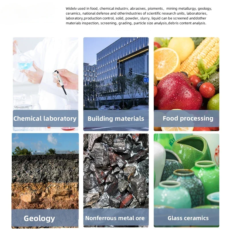 MITR Labortestgeräte Bodenpulver Nylon Vibration Sieb Analyse Shaker Electric