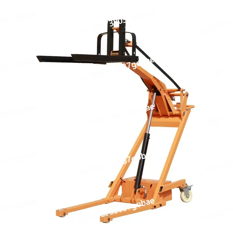 Point Crank Arm Electric Forklift, Loading and Unloading Trolley, Lifting Hydraulic Handling, Portable