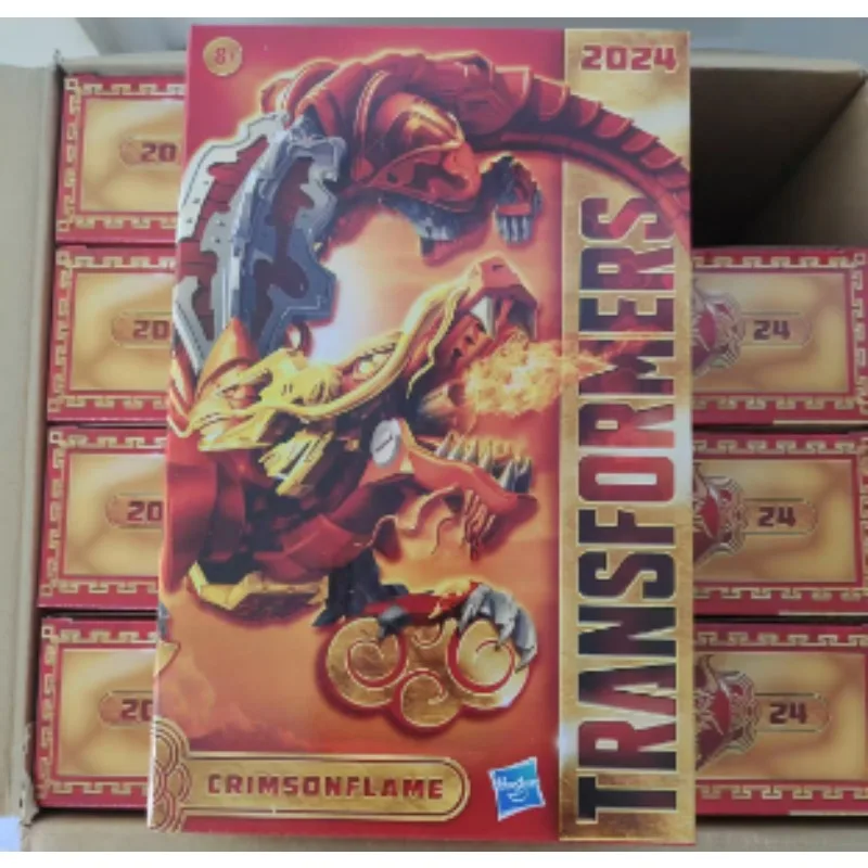 

In Stock Transformers Toys 2024 Chinese Lunar New Year Year of The Dragon Crimsonflame Anime Action Figure Collection Hobby Gift