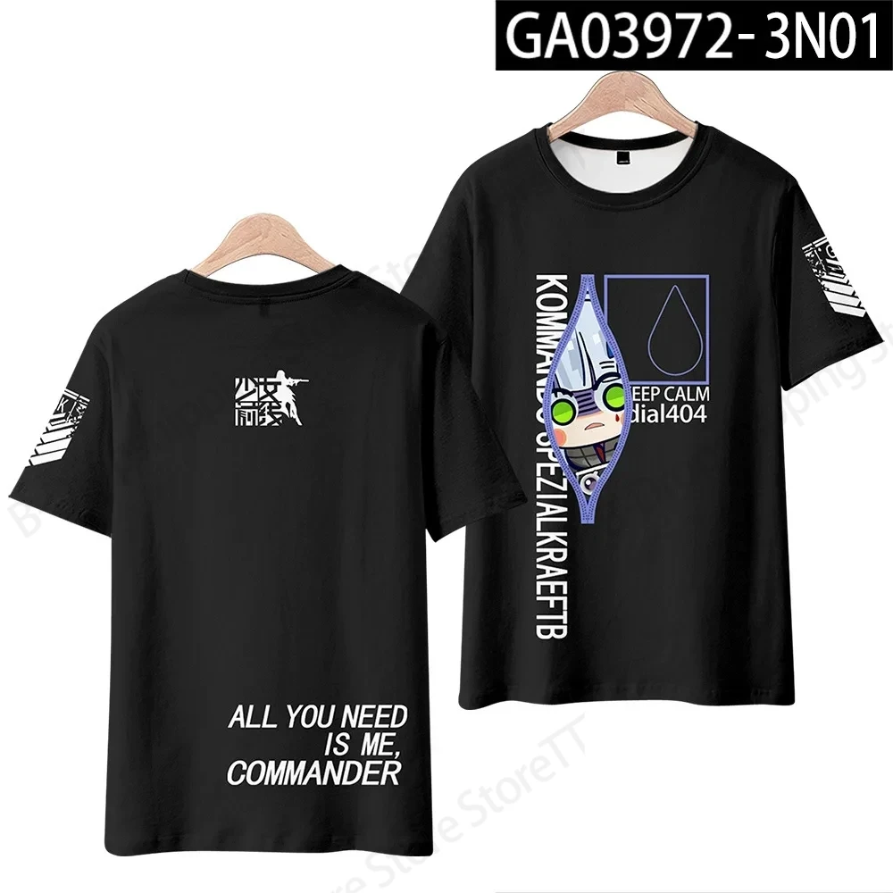 أنيمي لعبة الفتيات المواجهة ثلاثية الأبعاد تي شيرت مطبوع الرجال النساء موضة المتضخم قصيرة الأكمام بلايز تيز الاطفال الهيب هوب الكرتون التي شيرت جديد #4