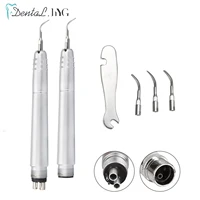 Escalador de aire ultrasónico Dental, pieza de mano de 2 agujeros/4 agujeros, 3 puntas, herramientas de pulido de escamación de aire, blanqueamiento Dental, clínica de laboratorio de dentista