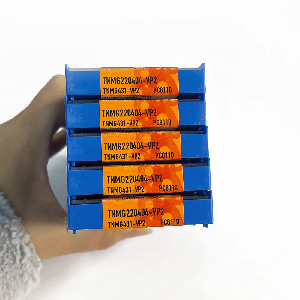 HUAZHICHUN 10 個オリジナル Tnmg220404-vp2 PC8110 / TNMG 220404-MP NC5330 CNC 超硬インサート S
