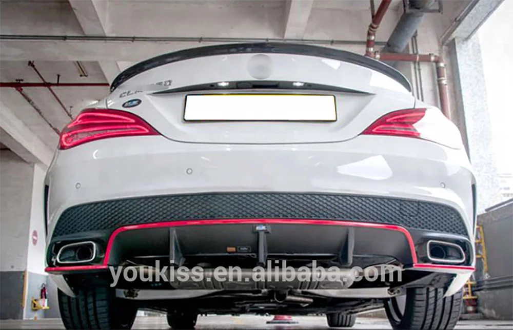 Car Accessories for Mercedes benz CLA Class W117 AMG Carbon Fiber Front Lip Rear Lip Side Skirts