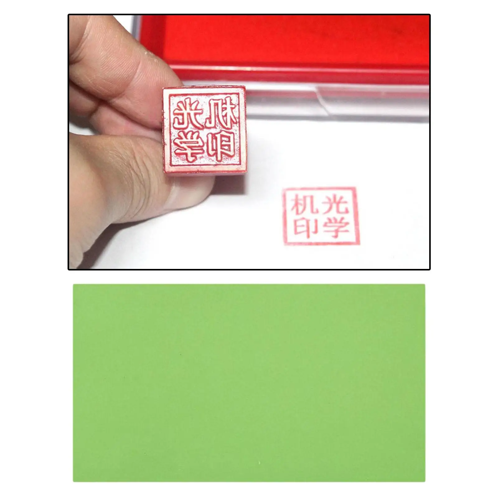 Green Photopolymer Plate 20x30cm Resin Stamp Making Letterpress Printing Sheet for Custom Rubber Stamp Ink Pad Block Print