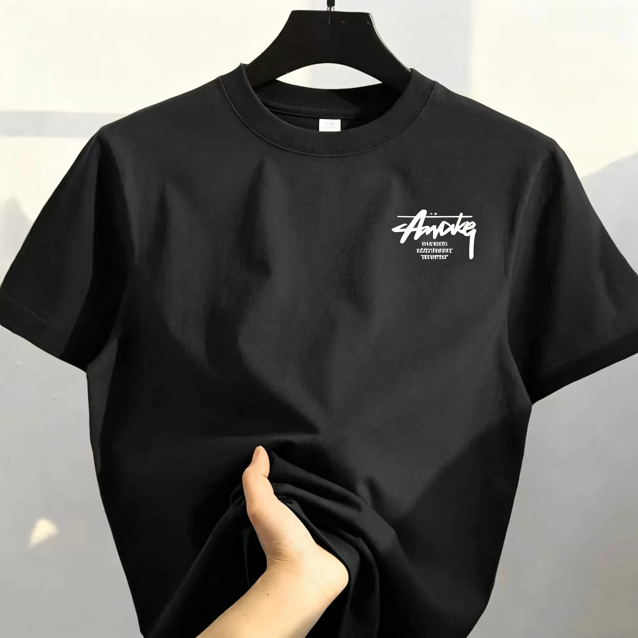 2026 Herren-Baumwoll-T-Shirt, Unisex, Allround, Baumwolle, Rundhals, Y2K Retro-Trend, bedruckt, Kurzarm – Detail 5