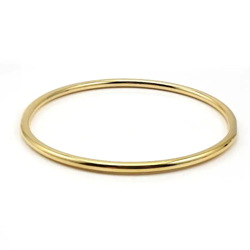 Stainless Steel Jewelry Bangle Casual Simple Silver Color Circle Bracelet For Women Drop Shipping