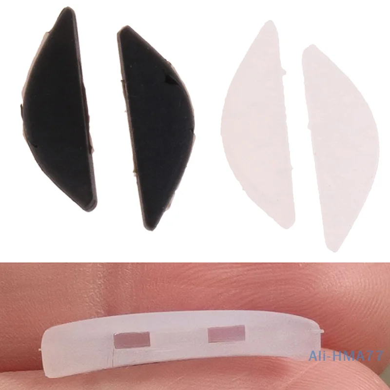 Eyeglass Nose Pads Soft Silicone Plug-in Glasses Nose Pieces Anti-Slip Push in Nose Guards Repair Kits Parts