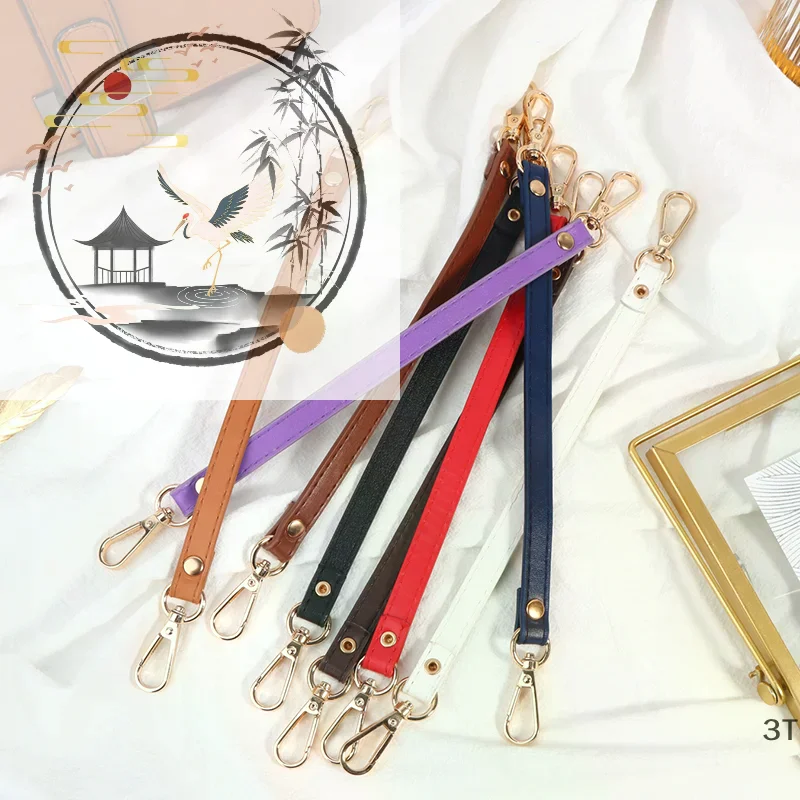 28Cm Pu Leather Handbag Handle For Women Short Bag Strap Replaceable Shoulder Strap Bag Belt Handle Fashion Bag Accessories