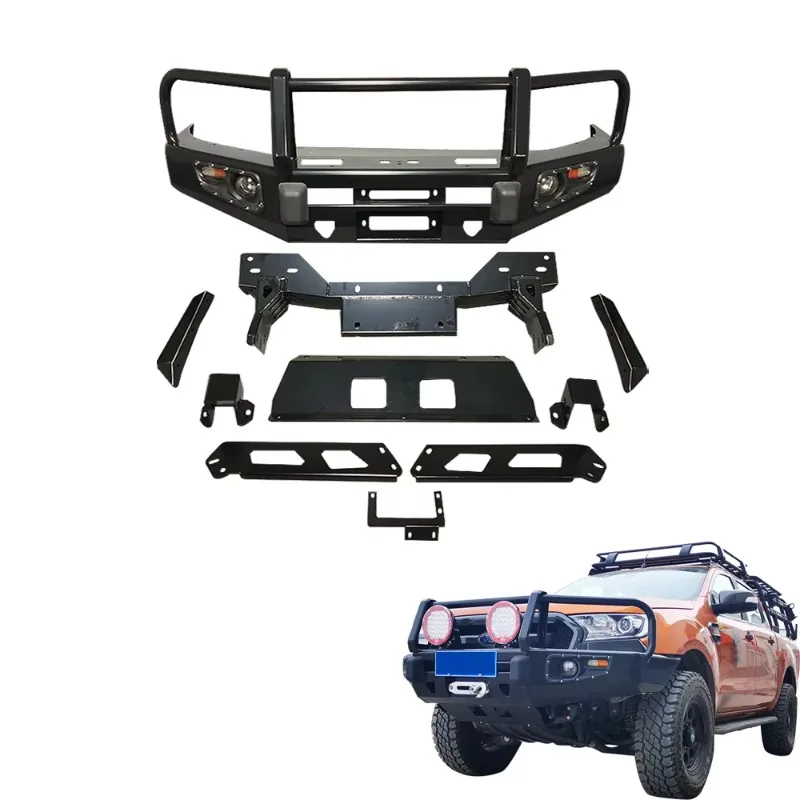 

ApolloOffroad Ranger Front Steel Bumper Body Kit Bull Bar Car Bumpers
