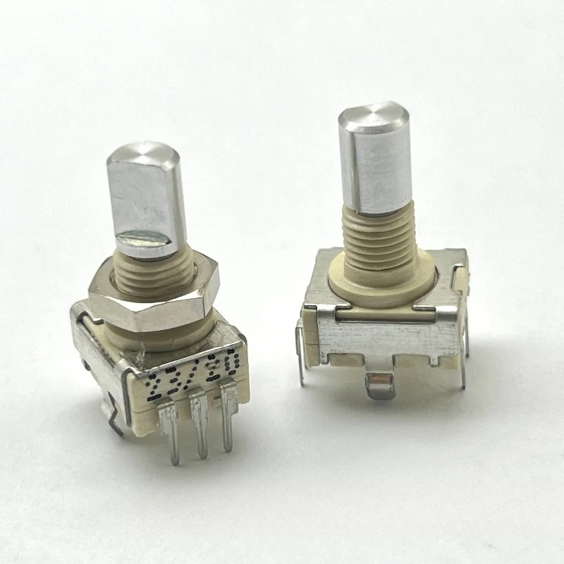 1pcs imported German ddm427 16 positioning encoder with push switch shaft length 15mm