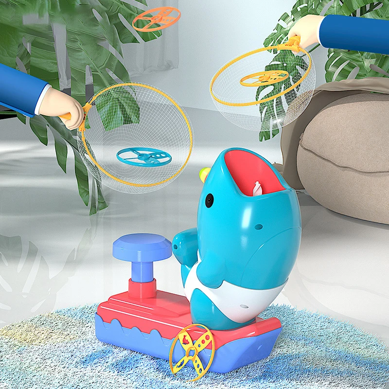 Kinderen Vliegende Disc Launcher Buitensporten Spel Speelgoed Ouder-kind interactie Plezier Voetpedaal Vliegend speelgoed Jongen Educatief speelgoed Geschenken