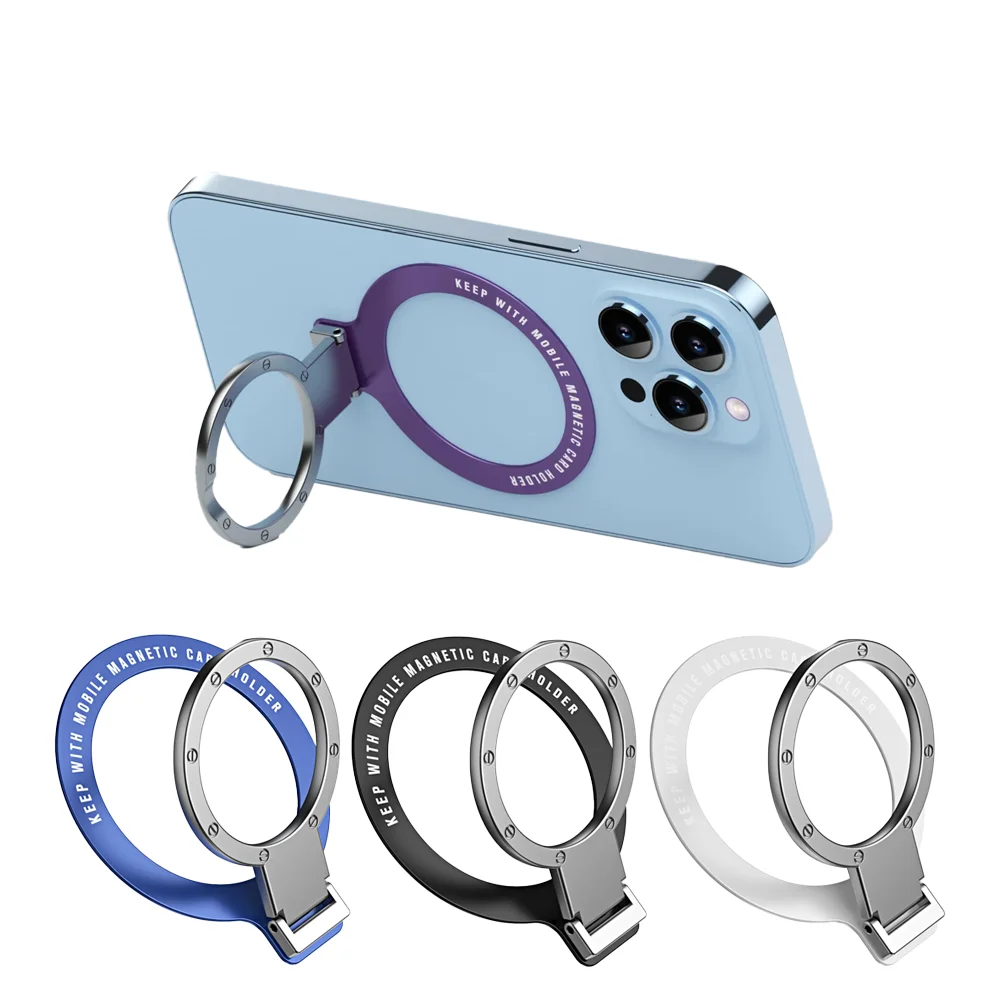 

Ультратонкий магнитный кольцевой держатель для сотового телефона, совместимый с IPhone 15 16 17, серии для MagSafe, клейкая ручка для сотового телефона, подставка