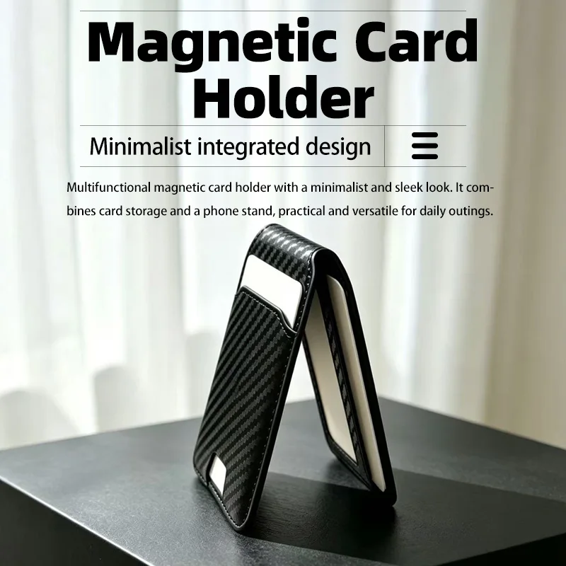 

Magnetic Card Holder Stand Card Holder Multifunctional Holder Portable Essential Phone Card Holder