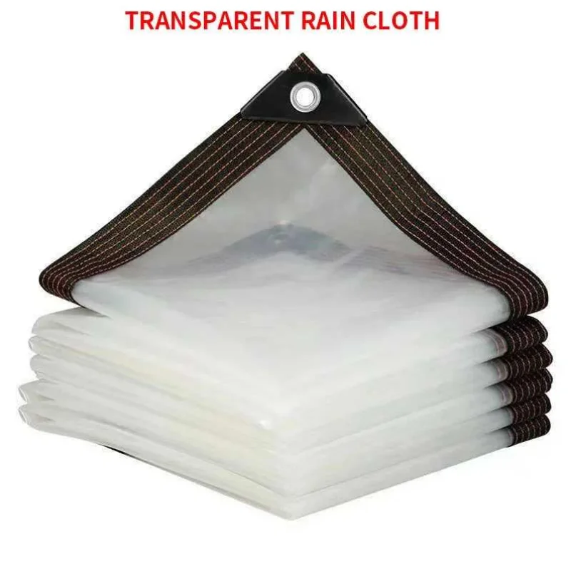 Transparent Rainproof Thermal Insulation Tarpaulin, Windproof Warm Cover Cloth for Flower Plant Cultivation Garden Gazebo Outdoo