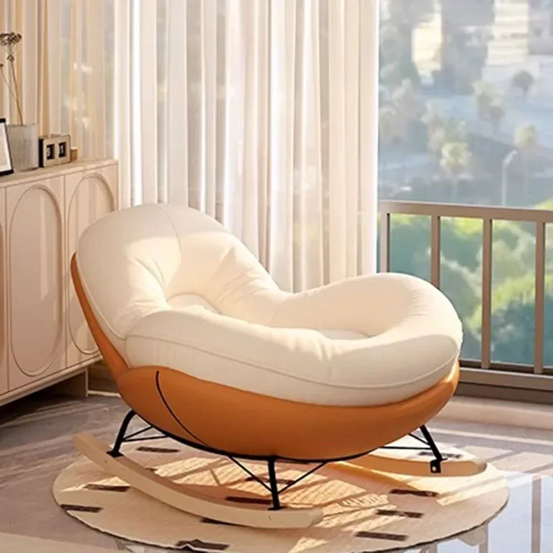 

Mobile Rocking Living Room Chairs Full Body Bedroom Luxury Designer Chairs Modern Footrest Chaises De Salon Interior Decoration