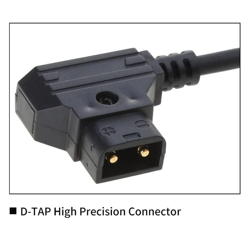 C7AB DTAP Male/V Port to DC2.5/2.1 Male for Atomos Monitors Camera Power Conversion Cable Dtap Male Adapter Cable