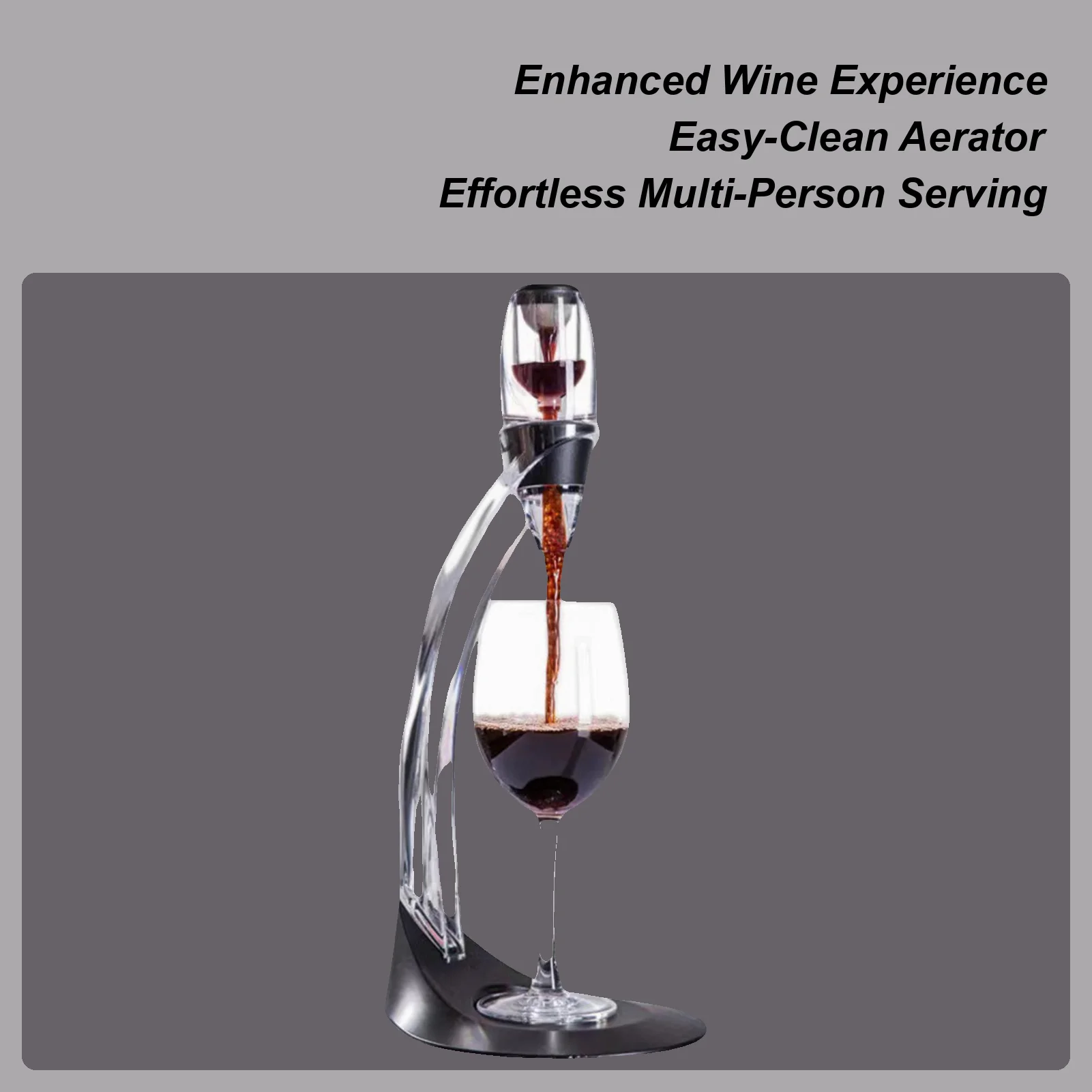 

Red Wine Decanting Filter Wine Aerator Rapid Wine Aerator Decanter Portable Quick Multi-Purpose Kitchen Tool For Dinners Bars