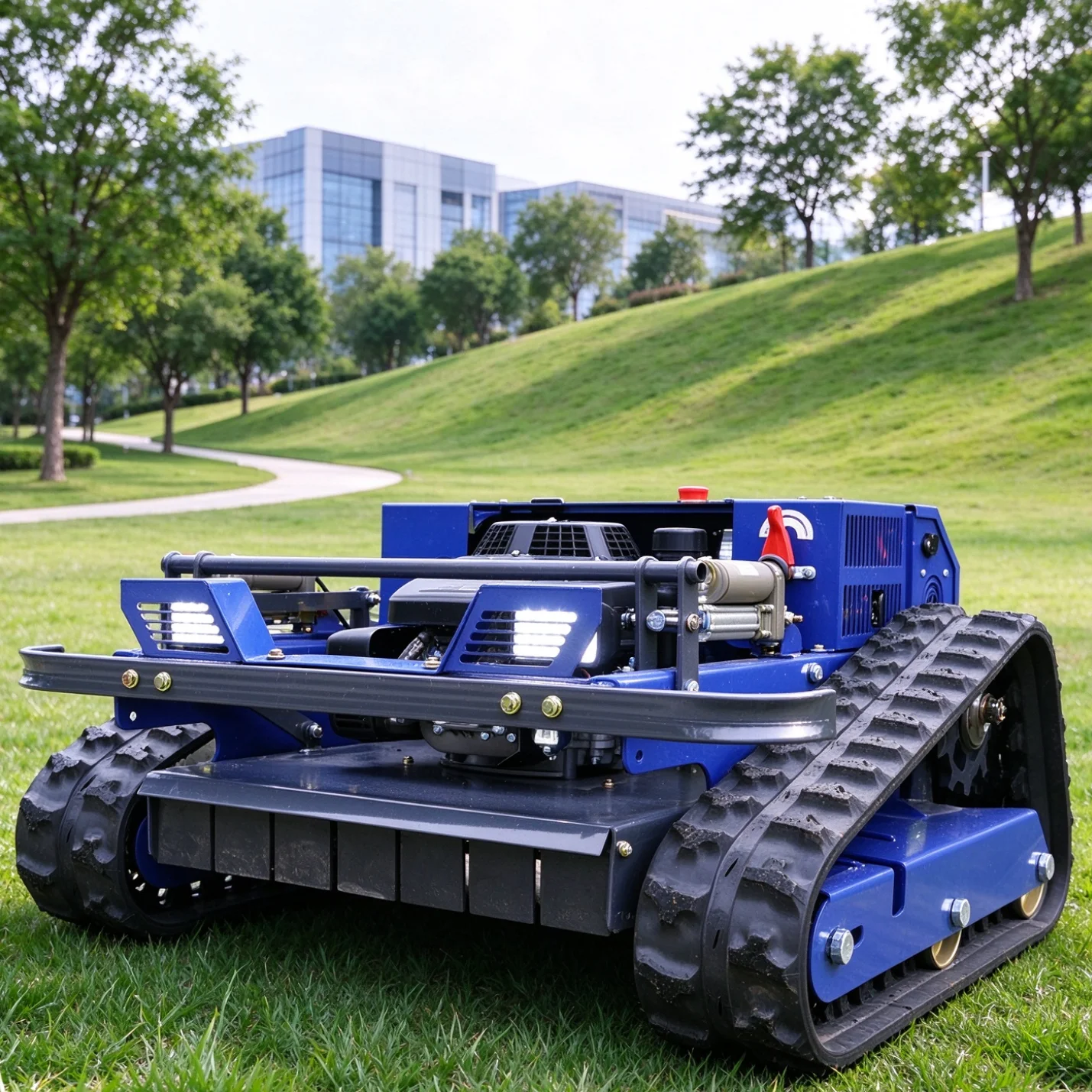 Customized Tracked Lawn Mower Remote Controlled Lawn Mower Remote Control Grass Mower