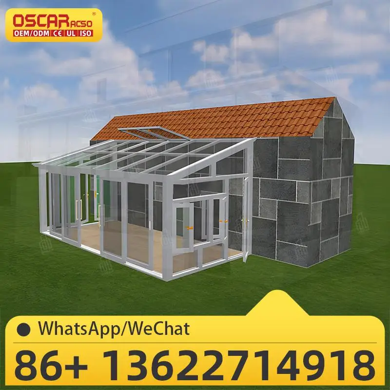 

Portable Customized Double Glazed Aluminum Sunroom for Hotel Exterior House Use Ideal for Outdoor Relax Luxury Retreats sunroom