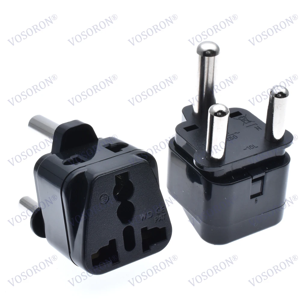 1PCS Portable Universal Plug to (Large) South Africa Plug Adapter Power Socket Travel Converter