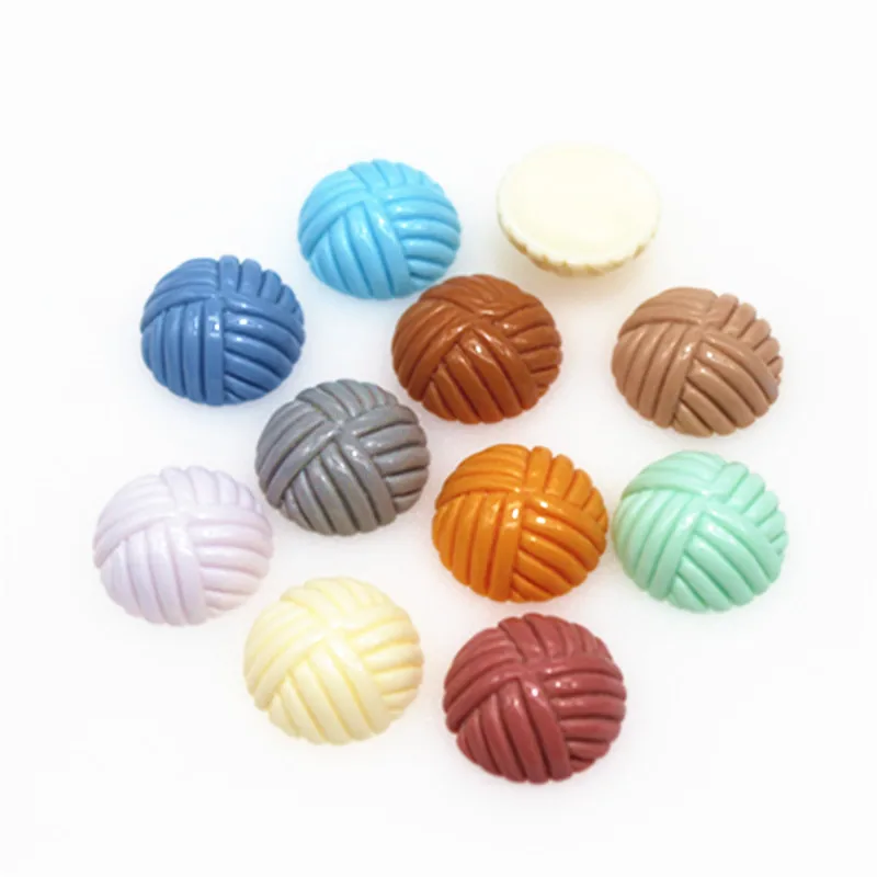 20PCS 18mm Resina Sveglia Corea Rotonda/Square/Rattan Sfera Flatback Cabochon Accessori FAI DA TE Ornamento Dei Capelli Del Mestiere scrapbooking