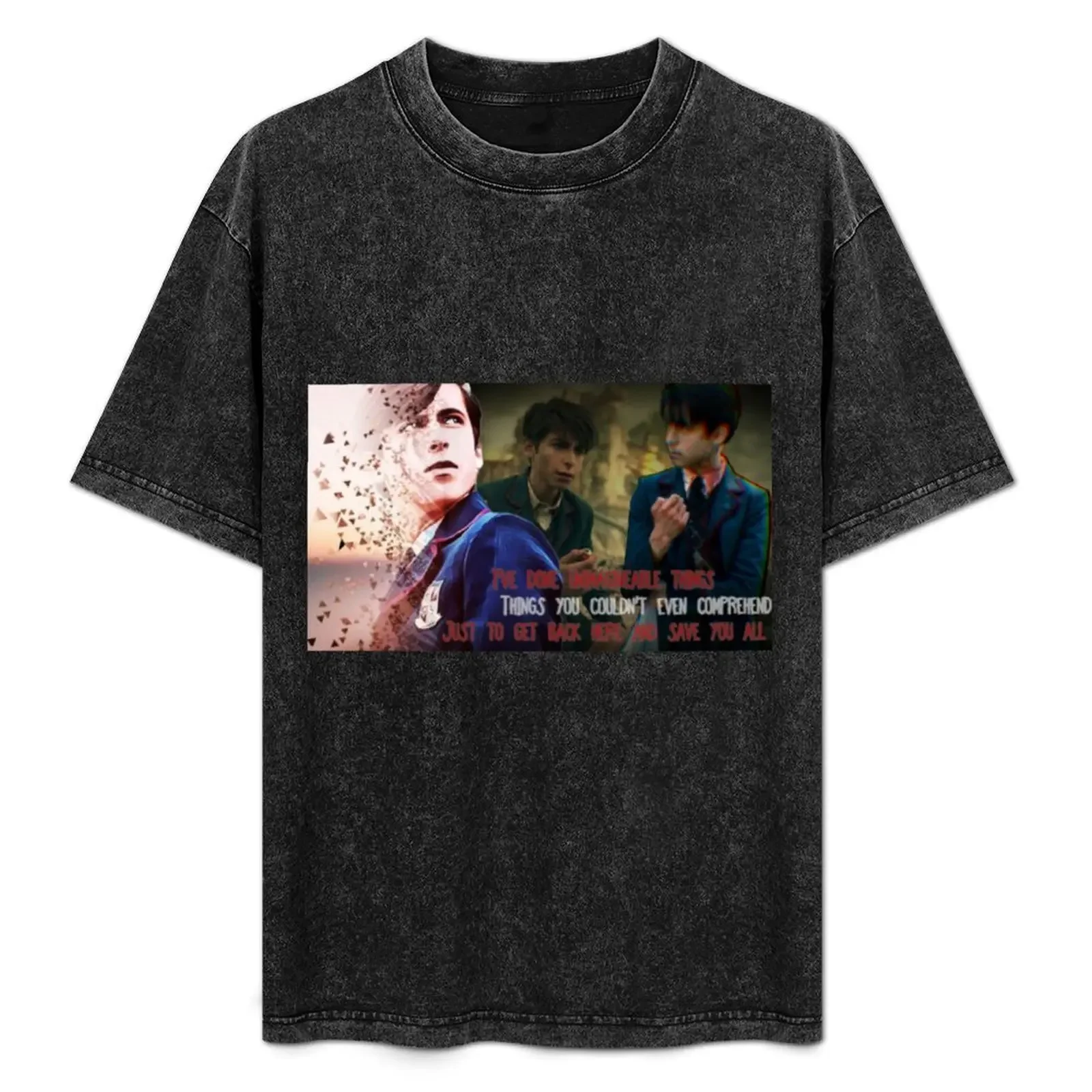 

Number Five Pixel Edit T-Shirt tops tshirts personalised new edition blue archive mens graphic t-shirts hip hop