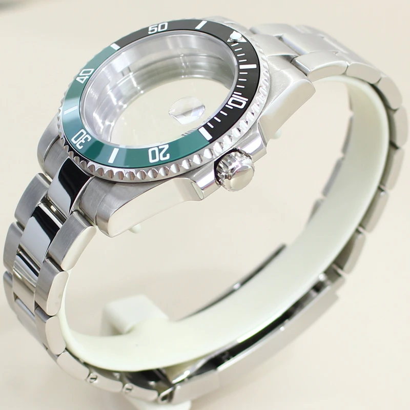 Modelo modificado para caixa de relógio masculino NH35 100m à prova d'água aço inoxidável 316L para mostrador de 28,5 mm