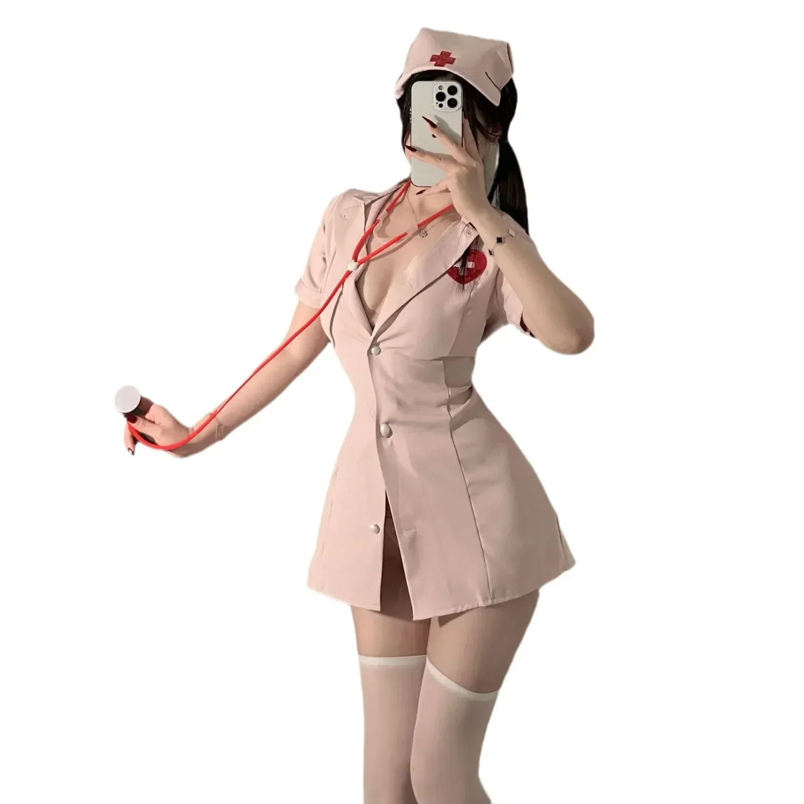 Sexy Uniform Set Nurse Outfit Sexy Lingerie Temptation Hot Role Play Bed Strap-on Pure Lust cosplay lingerie erotic-costume-18