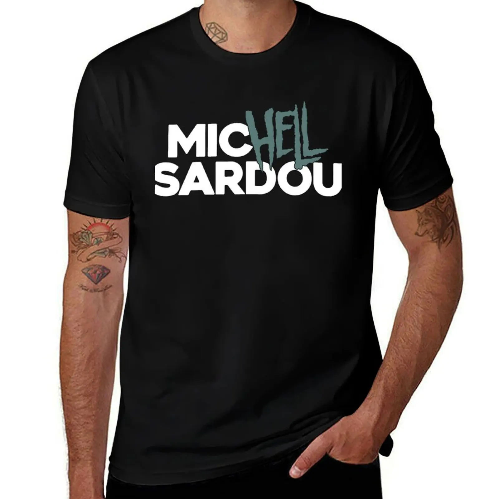 

Футболка Michel Sardou Hellfest, мужские футболки с рисунком, мужская повседневная футболка