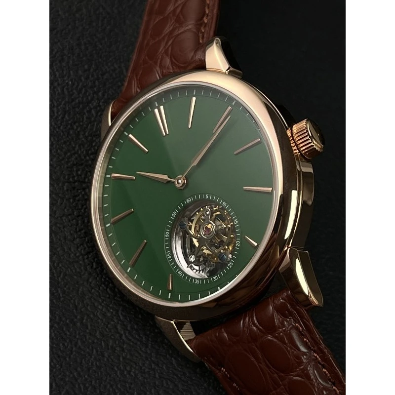 Zegarek męski premium tourbillon, modny, retro, nakręcany ręcznie, mechaniczny, ekskluzywny zegarek męski, zegarek miłosny, rodzinny, prawdziwy.