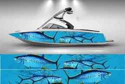 marlin Boat sticker fashion custom fish boat sticker vinyl waterproof boat wrap boat sticker Graphic boat wrap decal