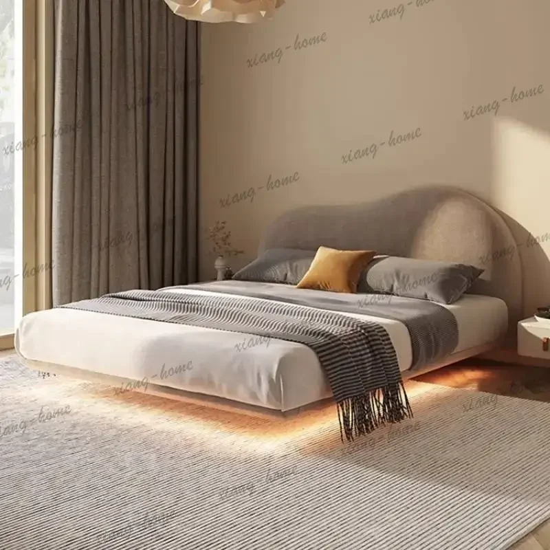 LJY Couples Draping Double Bed Bedroom Stuff Board Household Headboards Bed Frames Mattress Room Letto Contenitore Furnitures