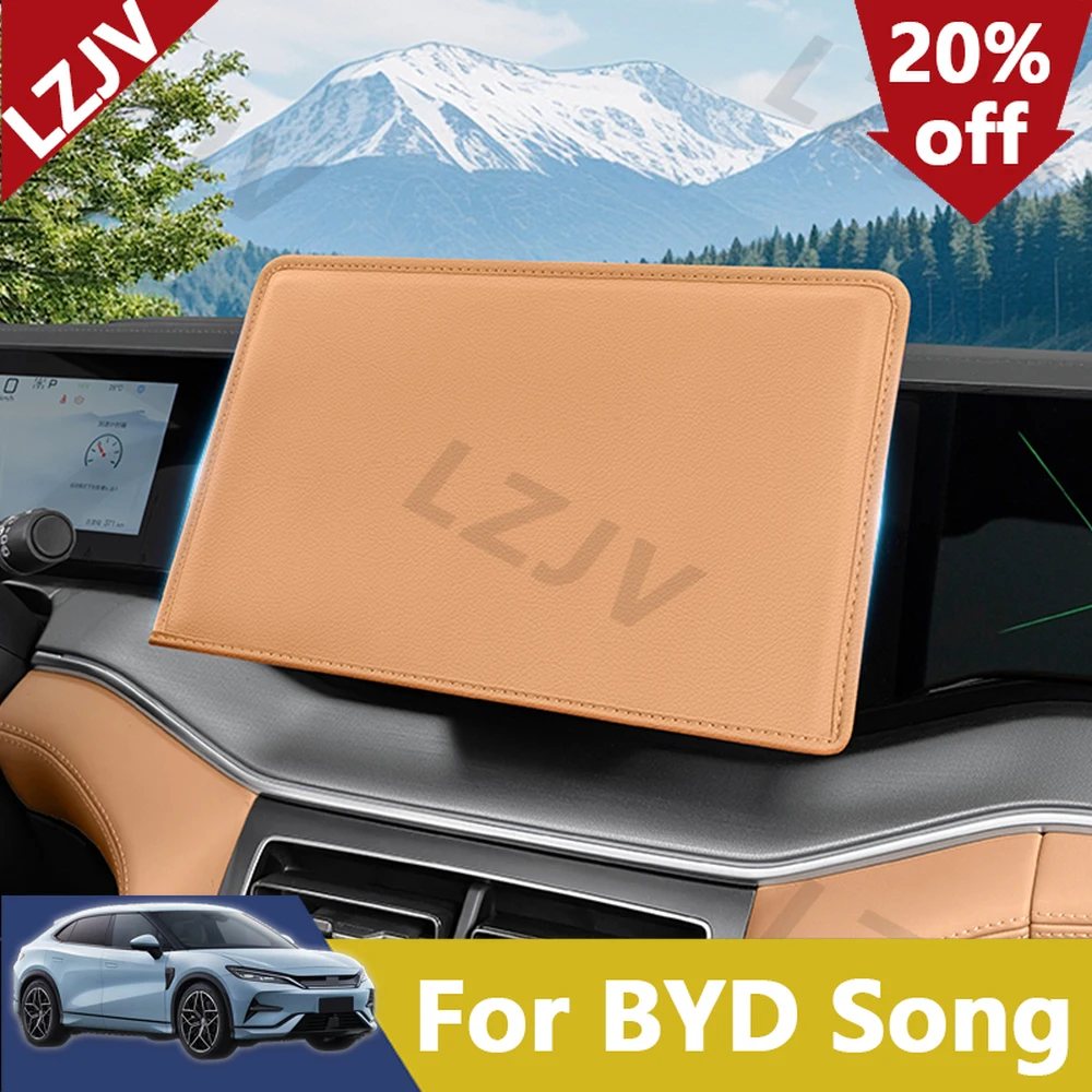 New For 2025 BYD Song Pro DM-i Intelligent Driving Version Central Control Screen Protector Navigation Leather Protective Cover