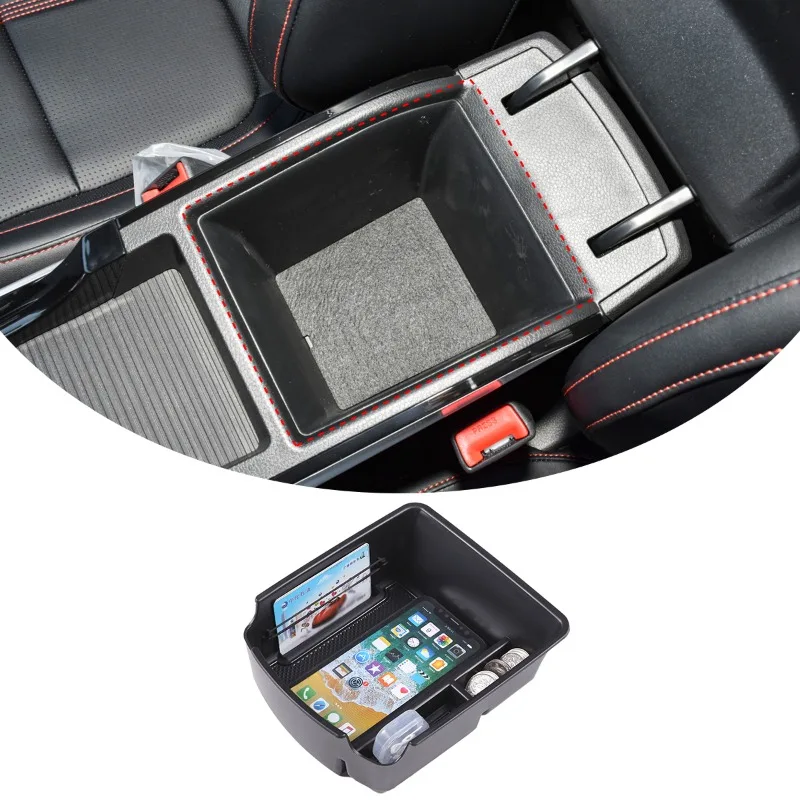ABS Für Kia SELTOS Mittelkonsole Armlehne Lagerung Box Auto Lagerung Organizer Innen Auto Zubehör