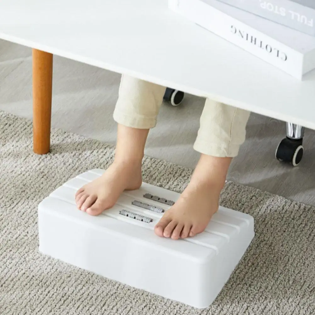 Desk Footrest Adjustable Under Foot Rest for Under Desk at Work with Massage Foot Stool Under Desk 5 Height Position Adjust M6A4
