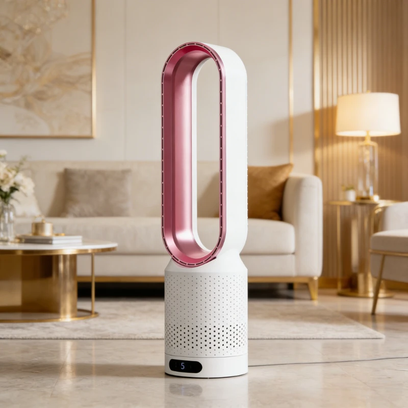 

Умный безлопастной вентилятор с 8 скоростями, интеллектуальным таймером и регулировкой на 90° ° Настольный вентилятор с пультом дистанционного управления и функцией вращения, бесшумный, для офиса и спальни