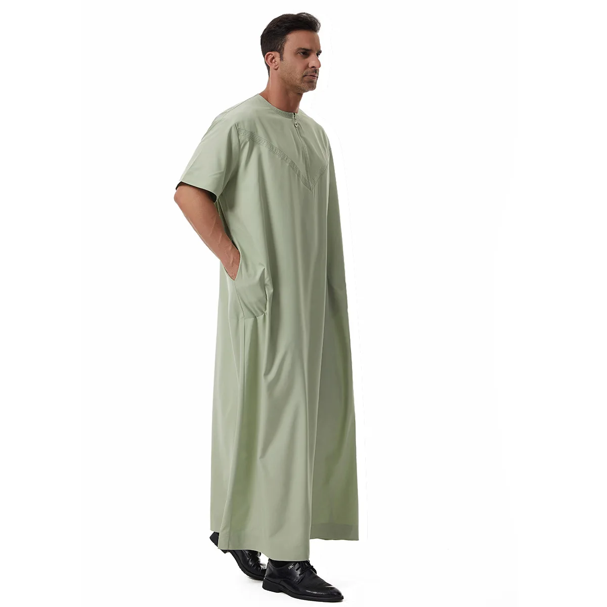 

Dubai Thobe Dishdasha Men Thawb Thoub Muslim Islamic Clothing Abayas Daffah Robe Dress Saudi Robe Daffah Arabic Jubba Kaftan New