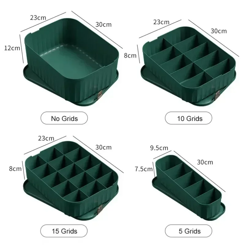 Solid Color Underwear Storage Box Closet Organizer Underwear Socks Drawer Clothes Finishing Box With Lid Wardrobe Organizer
