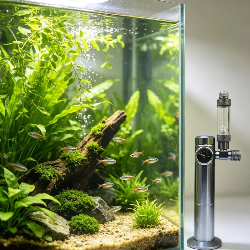 Aquarium Planted Setup - F19B Mini Aquarium CO2 Regulator Valved